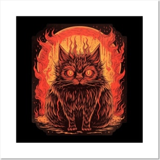 Devil Cat Posters and Art